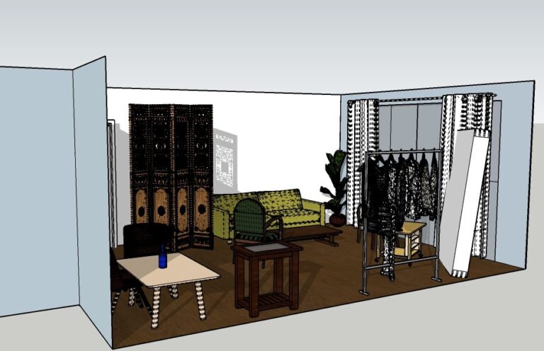 sketchup living unas sardinas 1